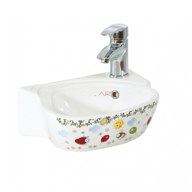 Creavit Çocuk CK035.000F0 38cm Dekorlu Lavabo