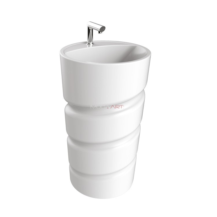 Creavit Spiral CL084.00000 Monolog Lavabo Armatür Delikli