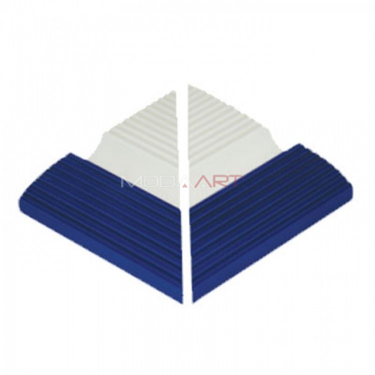 Tutamak Çizgili 12x12cm Kobalt Dış Köşe